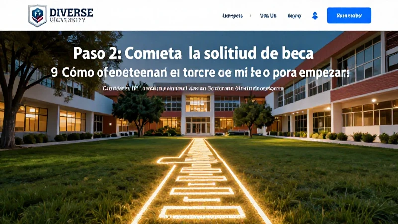 Completa tu solicitud de beca para empezar