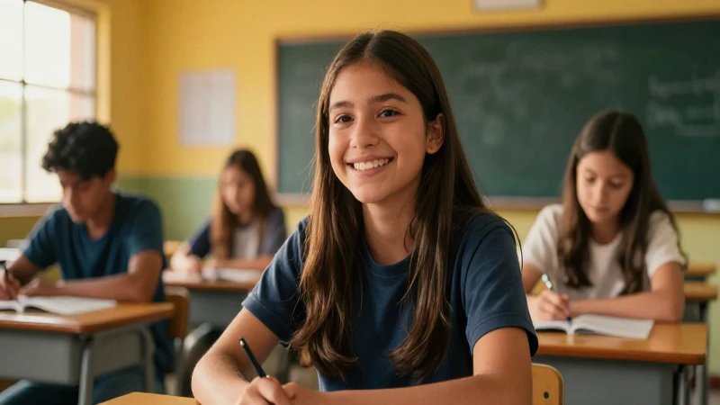 Estudiante mexicano optimista con futuro
