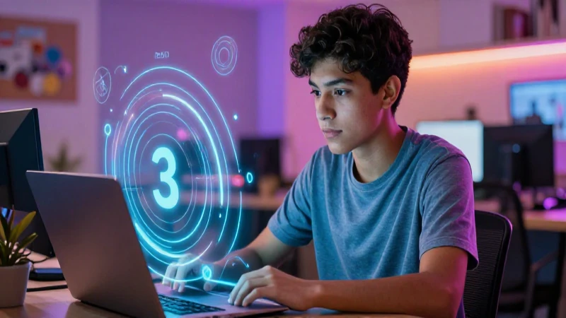 Estudiante mexicano navega en plataforma UAG