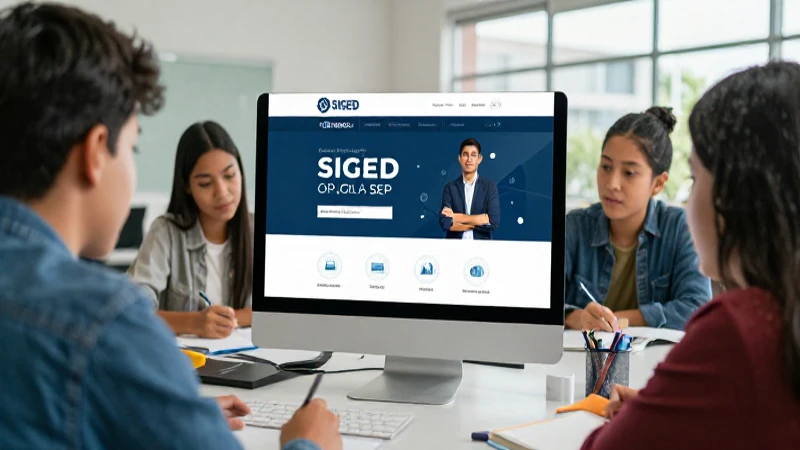 Accede al portal SIGED de la SEP