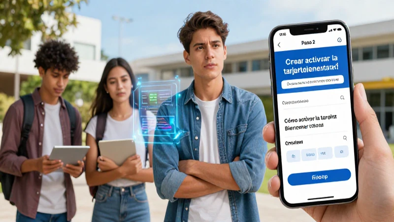 Portada atractiva para activar la tarjeta Bienestar