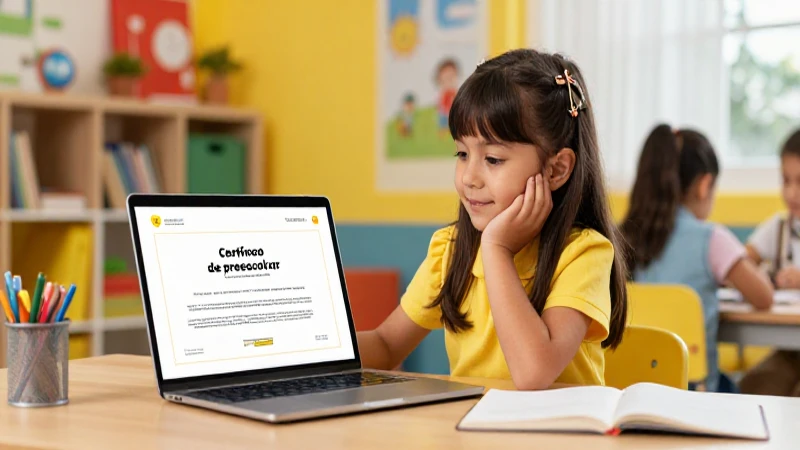 Descarga tu certificado de preescolar en línea fácilmente