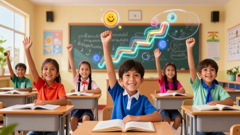 Ilustración vibrante de estudiante mexicano exitoso