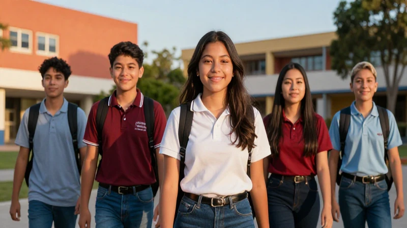 Jóvenes mexicanos modernos en un campus vibrante