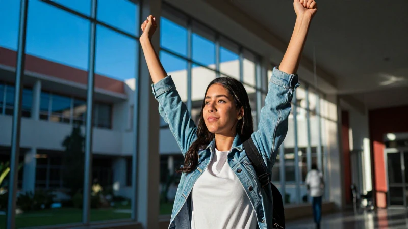 Estudiante mexicano celebra éxito