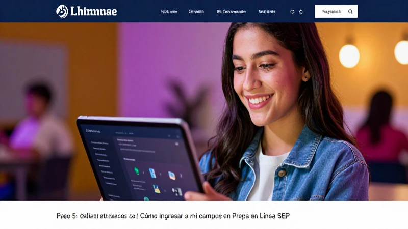 Estudiante sonriente en aprendizaje digital