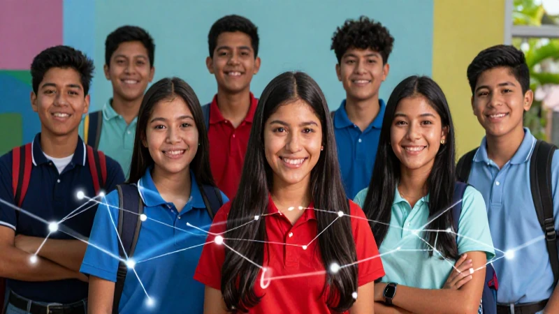 Estudiantes mexicanos son un tema visual atractivo