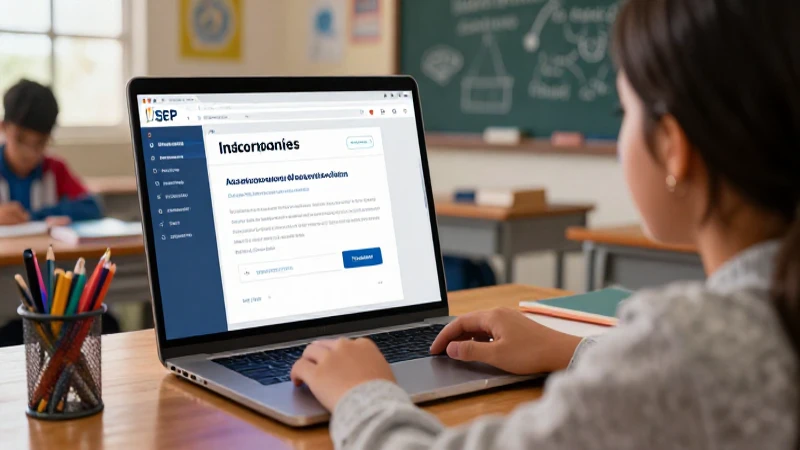 Requisitos para inscripciones en línea de la SEP