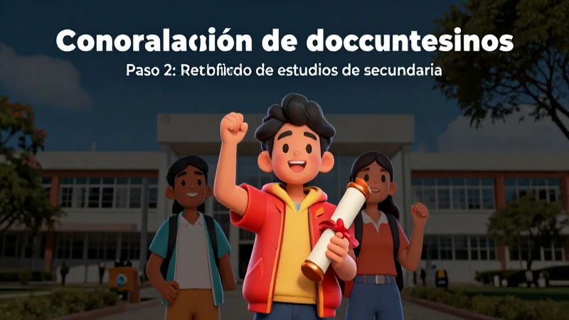 Reúne los documentos para obtener tu certificado escolar