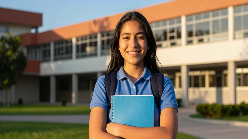 Joven mexicana sonríe a la oportunidad de éxito