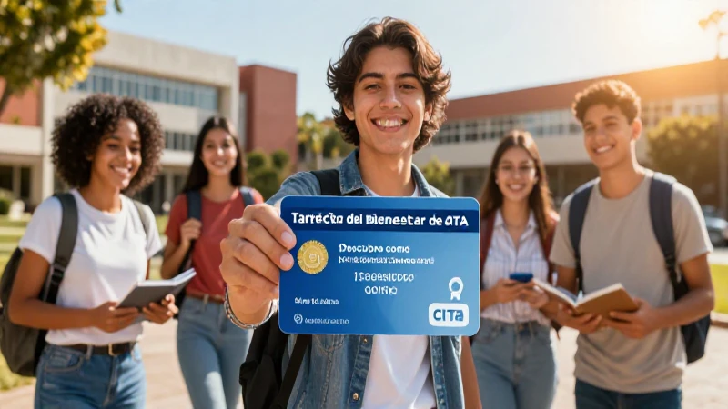 Beneficios de la Tarjeta Bienestar estudiantil