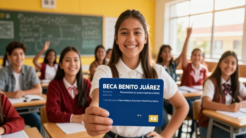 Recoge tu tarjeta de la Beca Benito Juárez