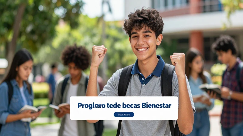 Proceso de registro para becas Bienestar
