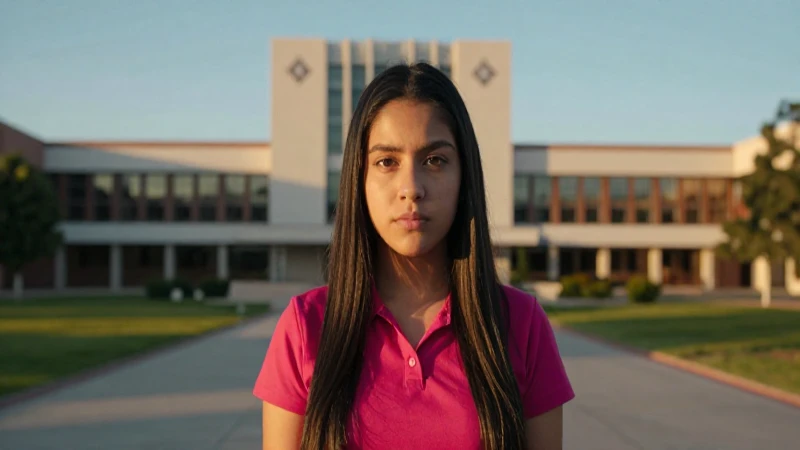 Estudiante mexicano universitario bajo luz dorada