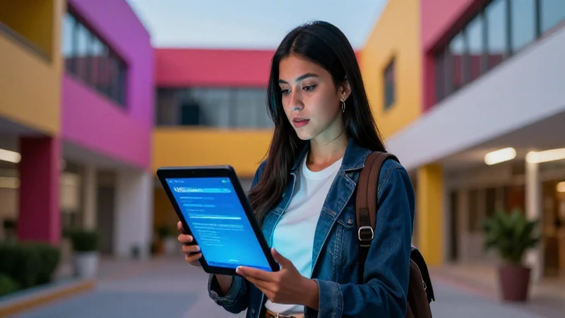 Estudiante mexicano universitario exitoso y vibrante