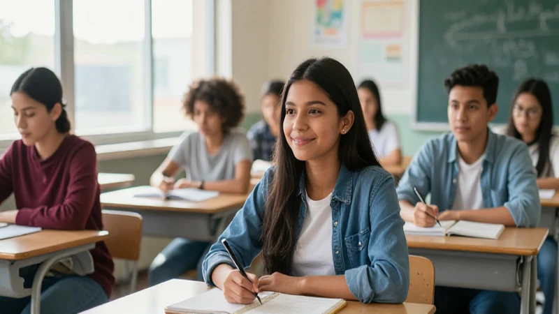 Estudiante mexicano optimista triunfa en clase moderna