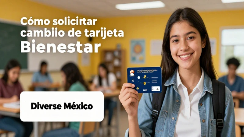 Guía para solicitar cambio de tarjeta Bienestar
