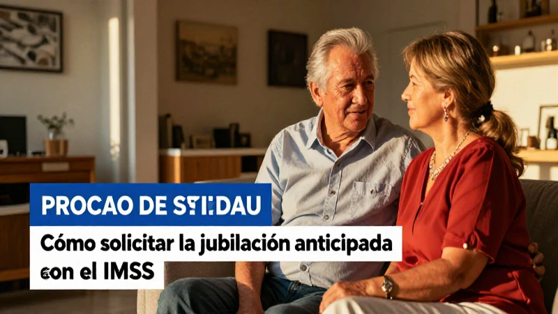 Solicitud de jubilación anticipada en el IMSS