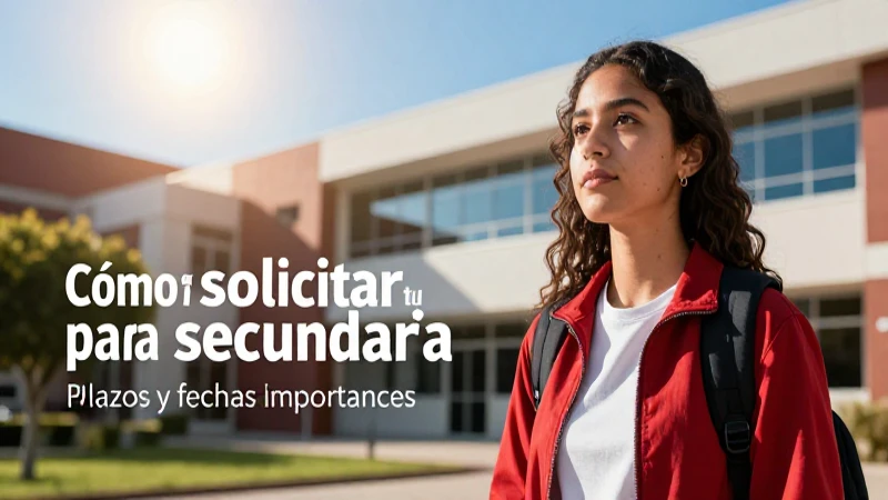 Becas de secundaria: plazos e imagen de éxito