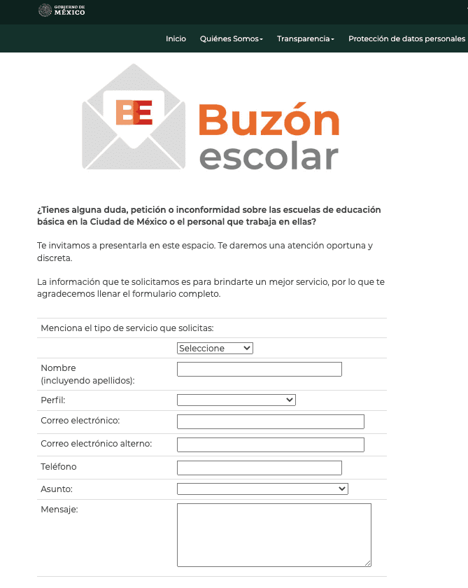 Guía paso a paso para solicitar un buzón escolar en la SEP CDMX