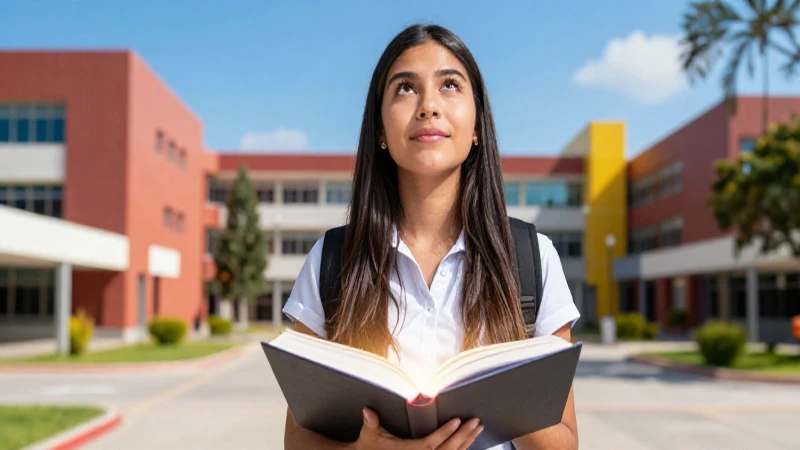 Estudiante mexicano busca un futuro universitario