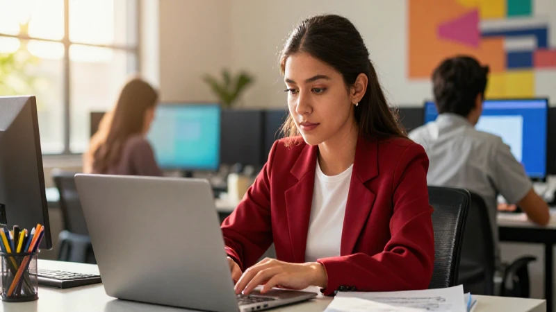 Estudiante mexicano aprende digitalmente con luz cálida