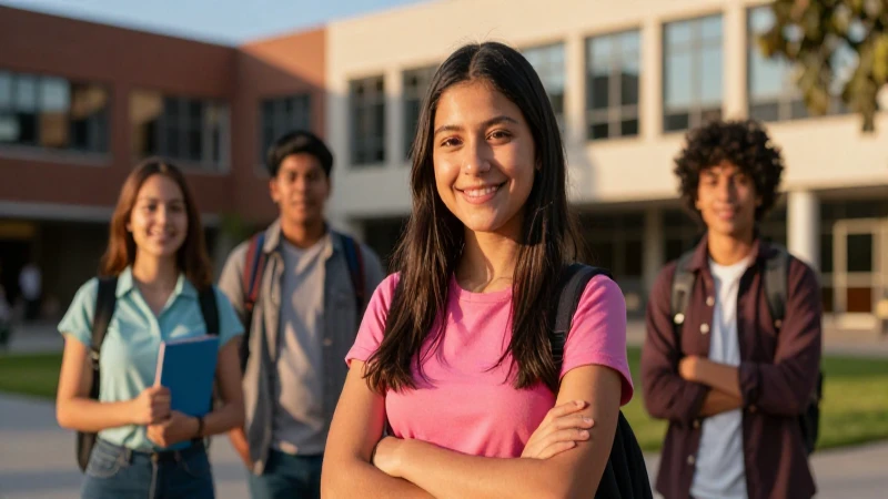 Retrato vibrante de joven mexicano universitario