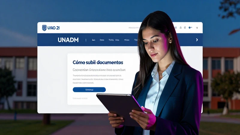 Subir documentos en la plataforma UNADM digital
