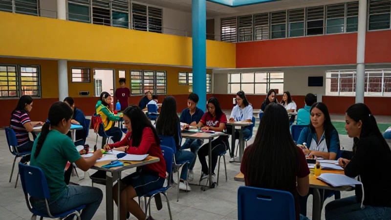 Estudiantes mexicanos disfrutan de actividades recreativas