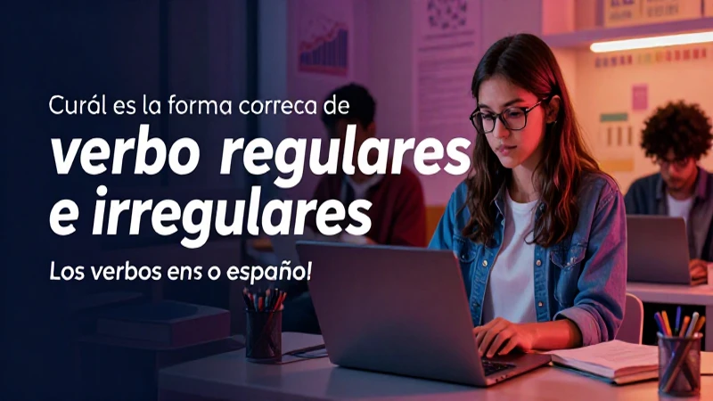 Conjugación correcta de verbos en español