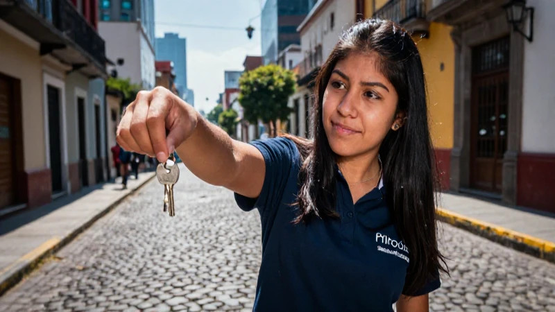 Joven mexicana ayuda buscando llave en CDMX