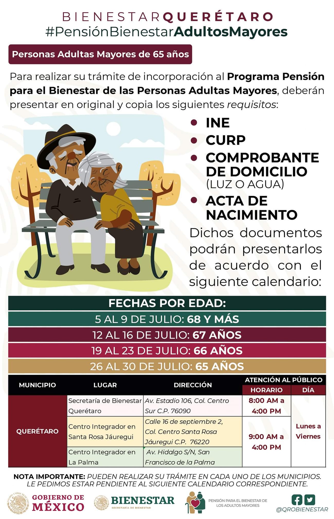 Guía práctica para registrar la pensión de adultos mayores