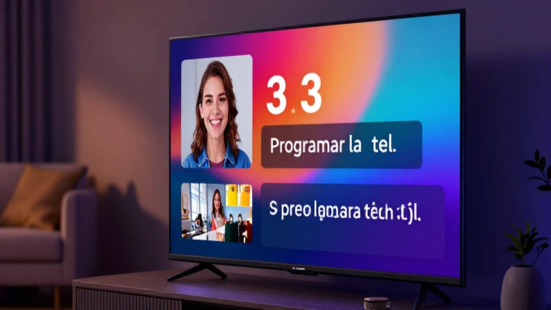 Programa tus programas favoritos en la TV