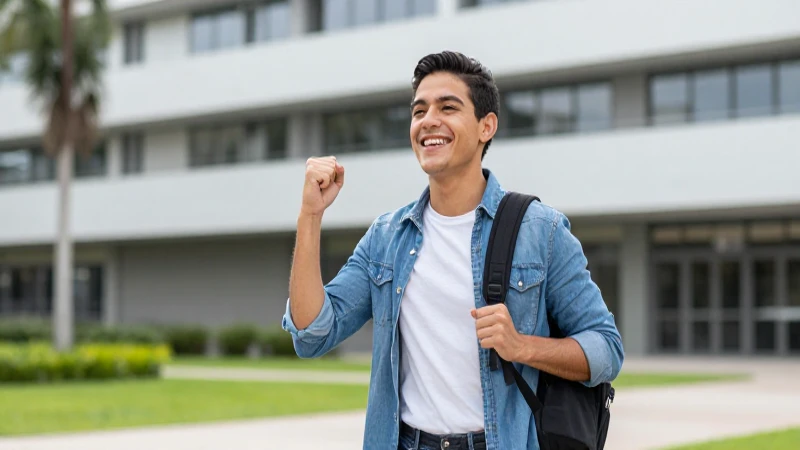 Joven mexicano triunfa con gran alegría universitaria