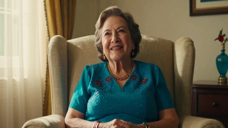 Retrato cinemático de mujer mexicana sonriente