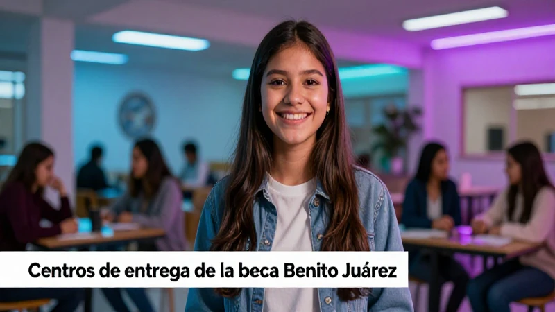 Oficinas para recoger la beca Benito Juárez