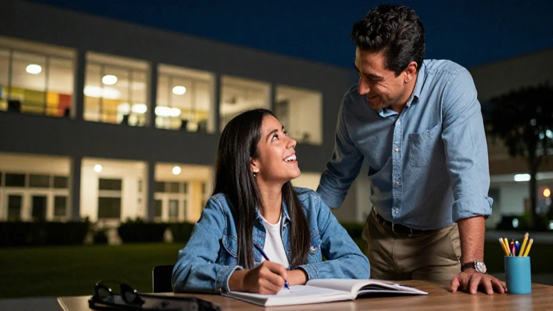 Alegría de aprender en universidad moderna