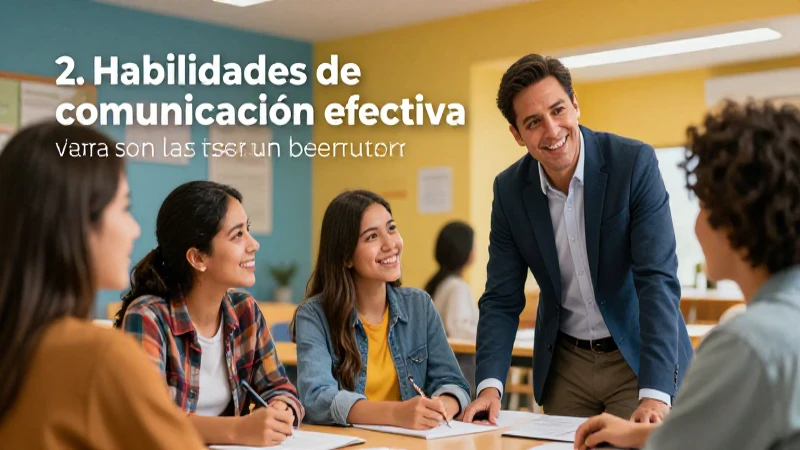 Mentor guía a estudiante mexicano sonriente
