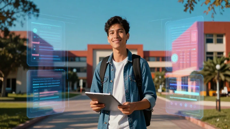 Retrato vibrante de estudiante mexicano moderno
