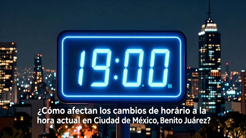 ¿Cuál es la hora actual en Ciudad de México?
