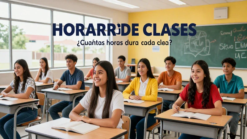 Horario y duración de clases