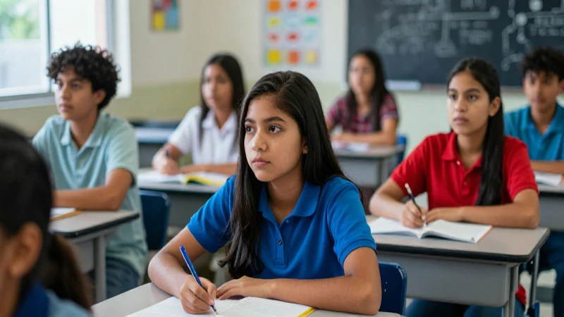 Estudiantes mexicanos dinámicos en clase moderna