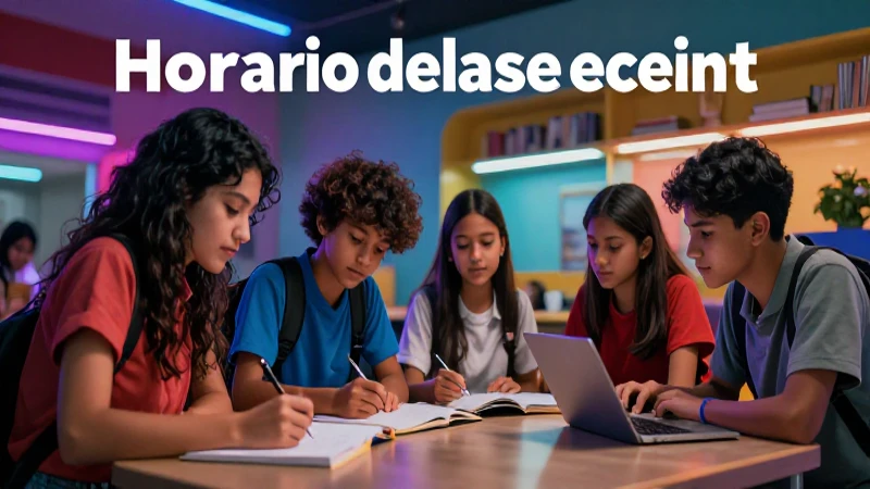 Guía para horarios escolares eficientes