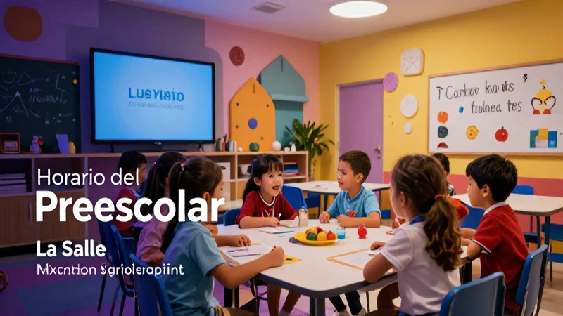 Horarios y beneficios del Preescolar La Salle