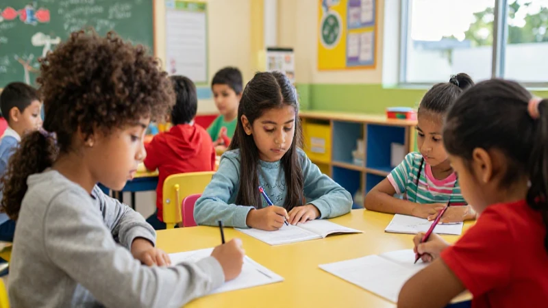 Los alumnos de preescolar aprenden en aulas luminosas y estimulantes