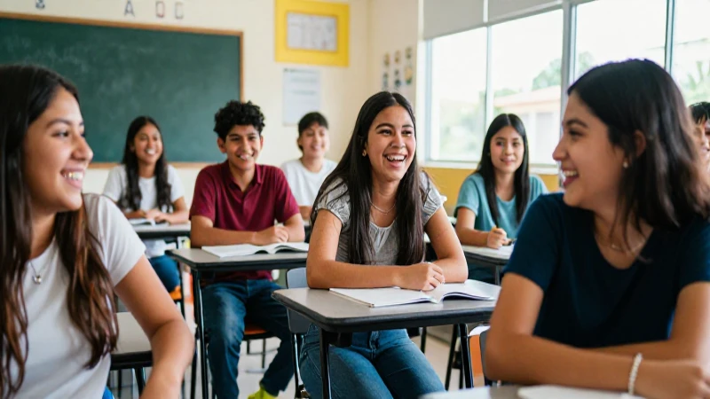 Jóvenes mexicanos diversos celebrando éxito educativo