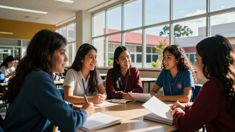Estudiantes mexicanos colaboran en campus moderno