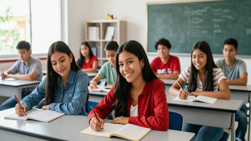 Cuál es la dirección y horarios de la Escuela Primaria Benito Juárez 3 Estudiantes mexicanos alegres en aula moderna