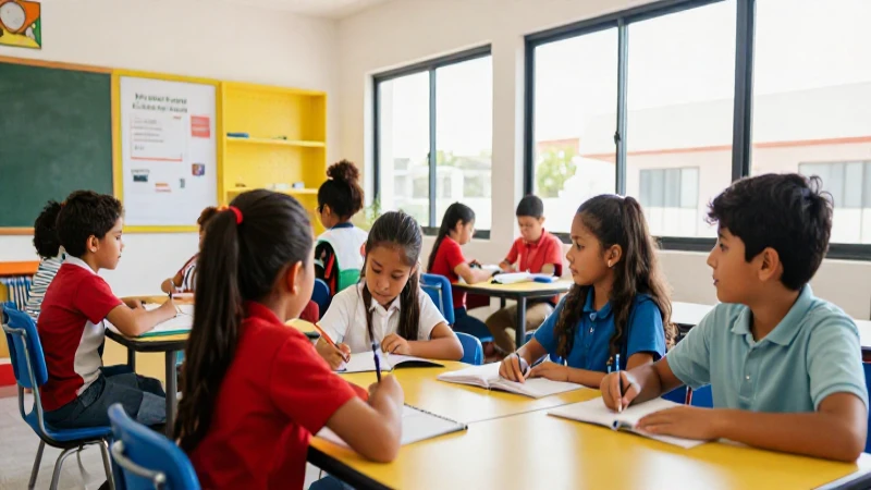 Estudiantes mexicanos aprendiendo en modernidad