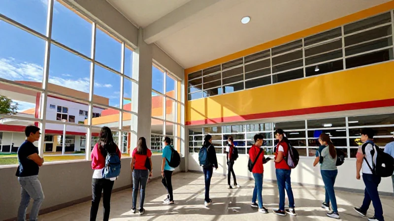 Campus vibrante de la Secundaria Benito Juárez